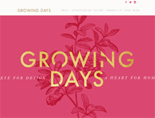 Tablet Screenshot of growingdays.com
